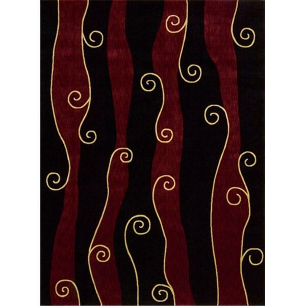 Nourison Parallels Area Rug Collection Black 7 Ft 6 In. X 9 Ft 6 In. Rectangle 99446392084